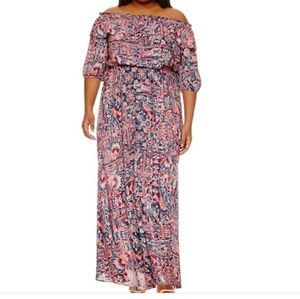 Ashley Nell Tipton Boutique 1x maxi dress